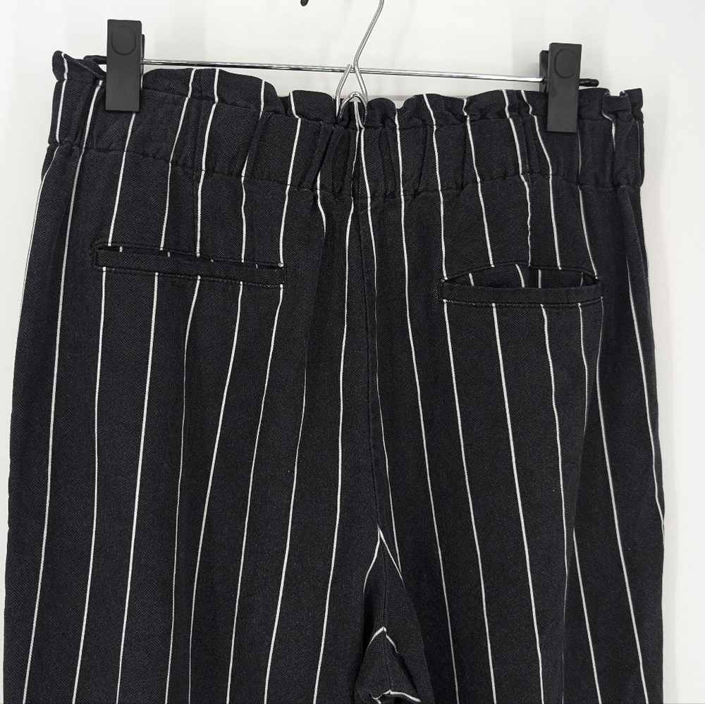 Ann Taylor Womens Pants High Rise Pull-on Elastic Waist Lyocell Black Medium - Picture 4 of 6